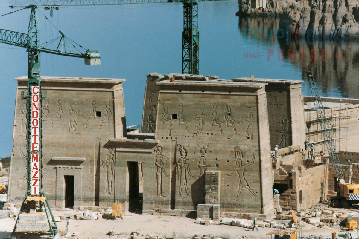 Construction du Temple de Philae - Egypt Tours Portal.webp